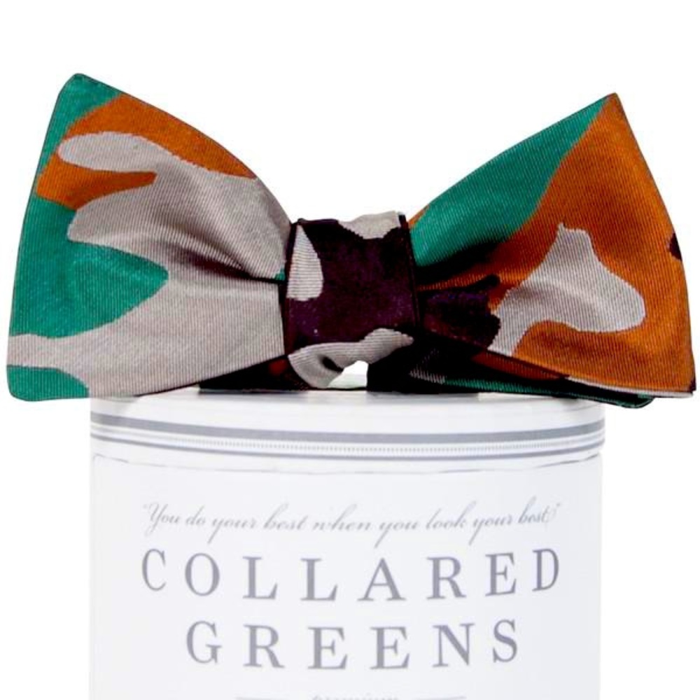 Collared Greens Camo Bow Tie